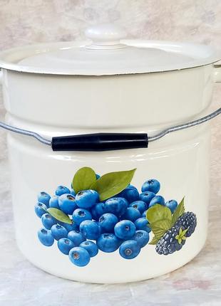 Ведро эмалированное с крышкой idilia "12242/33" (12л)