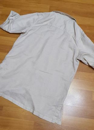 Блузка рубашка biaggini р.44/46 ,55% лен 45% коттон2 фото