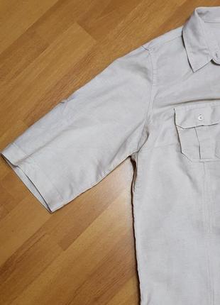 Блузка рубашка biaggini р.44/46 ,55% лен 45% коттон6 фото