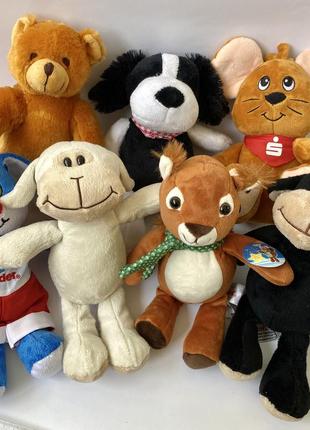 Новые мягкие игрушки набор мышка барашек белка заяц мишка