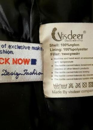 Куртка visdeer р. 46 44 48 удлиненная на молнии пальто полупальто10 фото