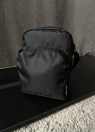 Сумка через плече чоловіча барсетка sher чорна сумка на плече спортивна месенджер1 фото