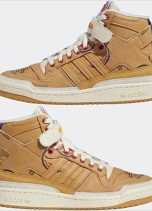 Кроссовки оригинал кожаные adidas mc donald’s forum 84 hi x eric emanuel beige