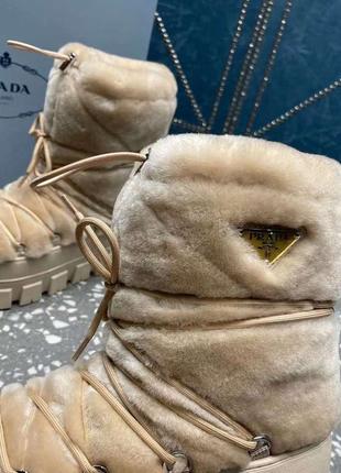 Зимние сапоги в стилі  drada shearling apres-ski boots7 фото