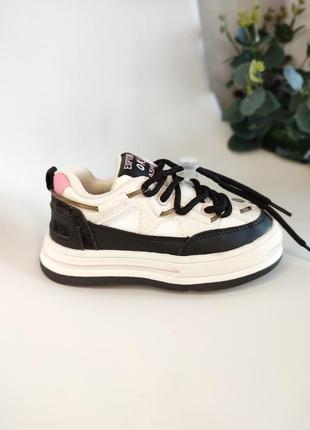 Классные кроссовочки для девочек 🖤 кеды детские2 фото