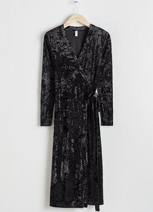 Оригінальне оксамитове плаття від бренду & other stories розм. 324 фото