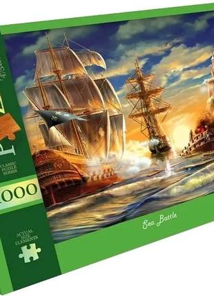 Пазлы danko toys морской бой 1000 элементов (с1000-12-08)