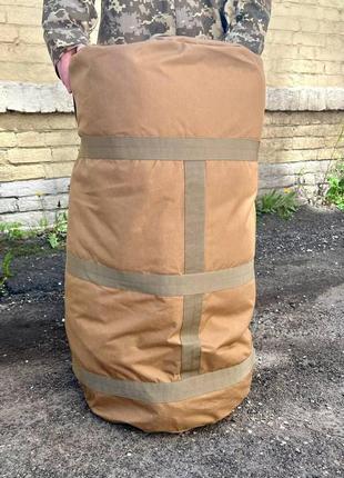 Тактический баул 120 литров. военный рюкзак-баул койот
