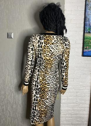 Трикотажное платье платье в леопардовый принт limited collection, s2 фото