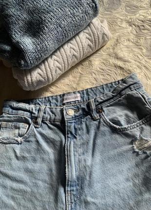 Zara джинсы и свитшот в подарок4 фото