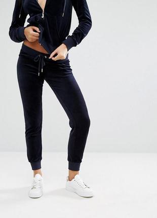 Велюровые женские спортивные штаны juicy couture. оригинал. размер m