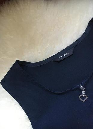 Шкільний чорний сарафан george 128-134