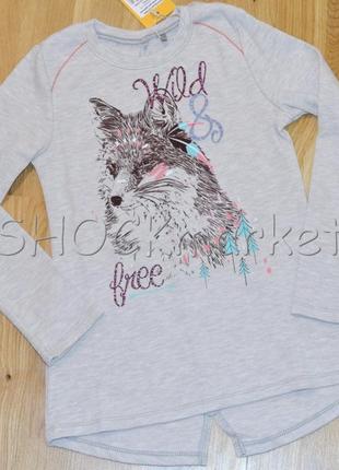 Футболка с длинным рукавом для девочки фб 565 бемби р.122-140