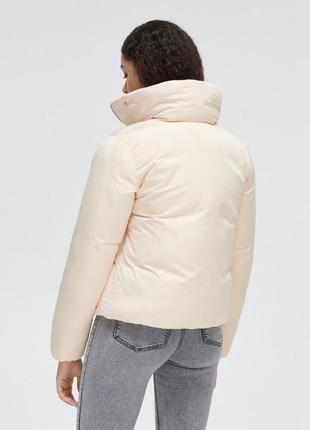Стильная дутая куртка в молочном цвете размер xl🔥распродажа🔥5 фото
