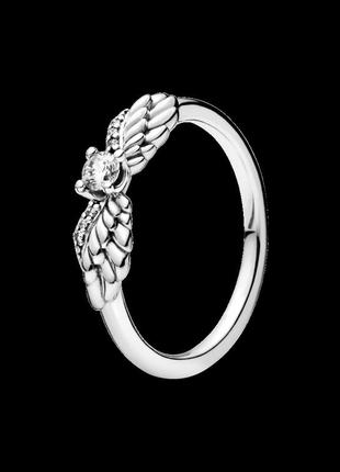 Серебряное кольцо рandora  "крылья ангела" 50