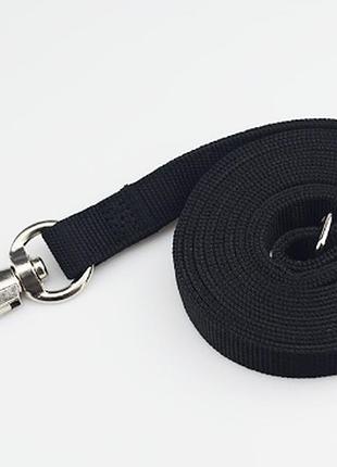 Капроновый поводок для собак pet style "extreme" 2,0 м черный