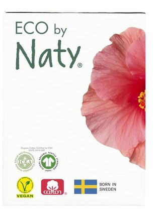 Класичні жіночі гігієнічні тампони “eco by naty” super 18шт без аплікатора6 фото