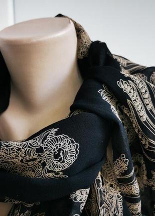 Красивый винтажный шарф из натурального шелка s o w8 фото