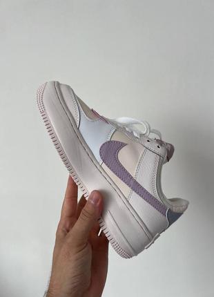 Nike air force shadow white purple найк форси вайт білі