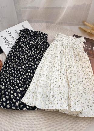 Очаровательная, воздушная шифоновая юбка плиссе1 фото
