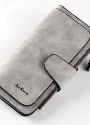 Женский кошелек портмоне клатч baellerry forever n2345, компактный кошелек девочке. цвет: серый