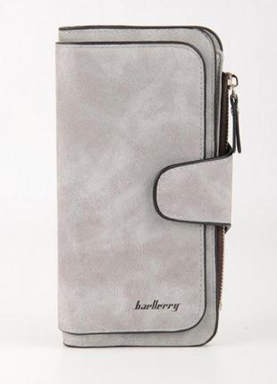 Женский кошелек портмоне клатч baellerry forever n2345, компактный кошелек девочке. цвет: серый8 фото