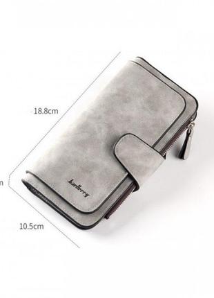 Женский кошелек портмоне клатч baellerry forever n2345, компактный кошелек девочке. цвет: серый2 фото
