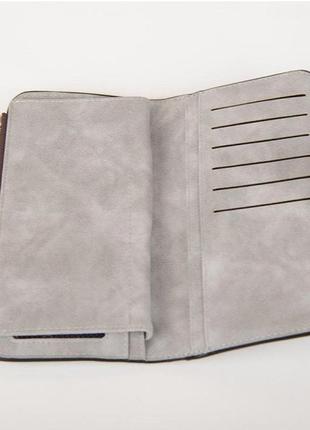 Женский кошелек портмоне клатч baellerry forever n2345, компактный кошелек девочке. цвет: серый7 фото