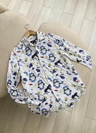 Сорочка блуза рубашка біла zara