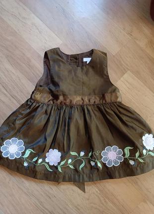Праздничное детское платье h&amp;m, до 4-6 месяцев