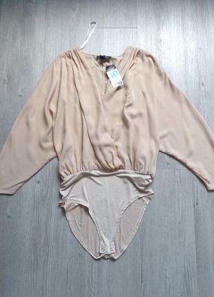 Боді з довгим рукавом нова