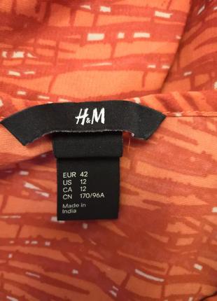 Лёгкое платье h&m, размер 42, made in india3 фото