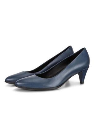 Шкіряні класичні туфлі човники ecco shape 45 pointy sleek 36-37 розмір1 фото