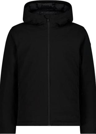 Cmp мужская куртка с фиксированным капюшоном черная