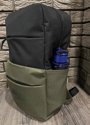 Рюкзак чорний/хакі big bag з логотипом nike5 фото