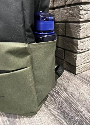 Рюкзак чорний/хакі big bag з логотипом nike3 фото