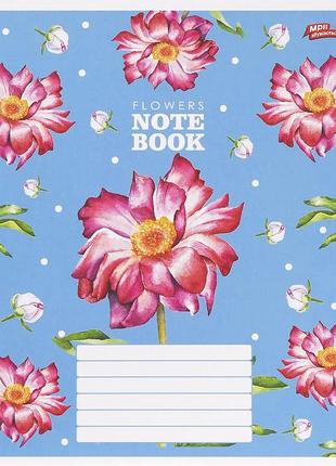 Тетрадь цветная 12 листов, клетка