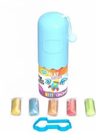 Тесто для лепки с формочкой набор 5 цветов пришелец окто 41134 тм lovin play dough (1/24)