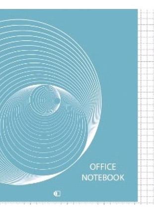 Ділова книга а4   96 арк пружина standart-1  блакитна обкл.тверда  клітинка тм артпринт (1)1 фото