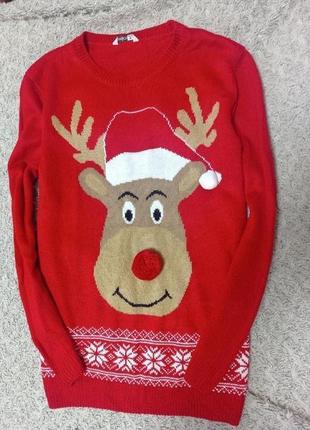 Новорічний светр з оленя. олень. l1 фото