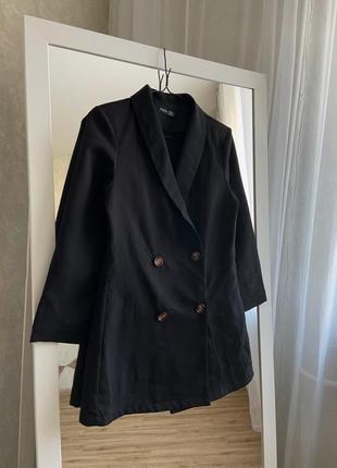 Піджак двобортний 3/4 рукав shein