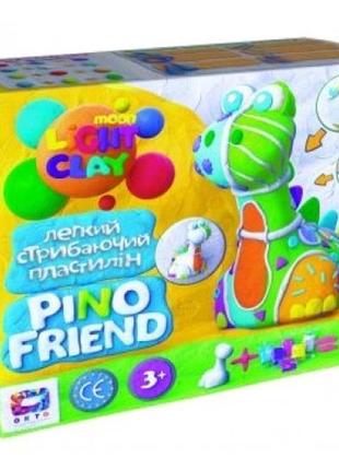 Пластилин легкий прыгающий набор 20 шт.+ фигурка бард окто 70036 clay pino friend