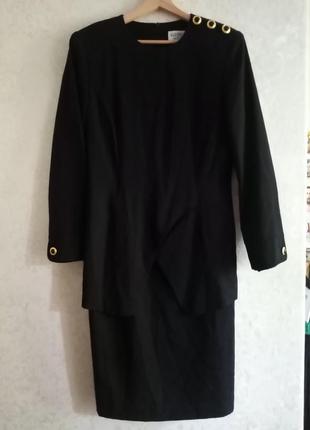 Вінтажна сукня-футляр 80-90х рр. kasper for a.s.l, розмір м