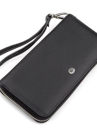 Мужской кошелек st leather 18422 (st45) натуральная кожа черный