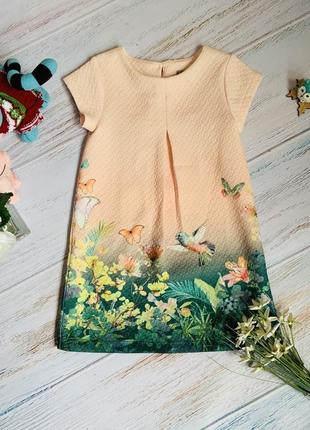 Фирменное нарядное платье next девочке -3 года