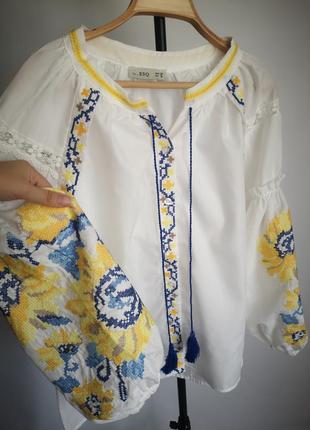 Вишиванка - блуза на гудзиках1 фото