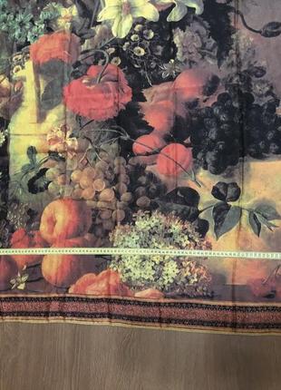 Шелковый роскошный большой платок платок dolce black gabbana black white and red sorrento logo sneakers item4 фото