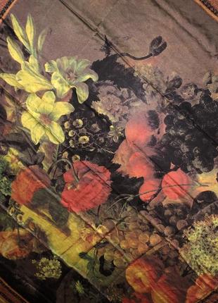 Шелковый роскошный большой платок платок dolce black gabbana black white and red sorrento logo sneakers item3 фото