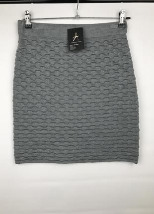 Фактурная теплая юбка сток