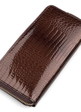Кошелек женский st leather 18438 (s7001a) многофункциональный коричневый2 фото